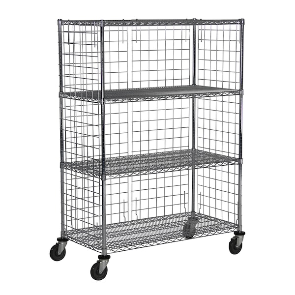 Unit, w/Casters, 4-Shelf, 24x36x69